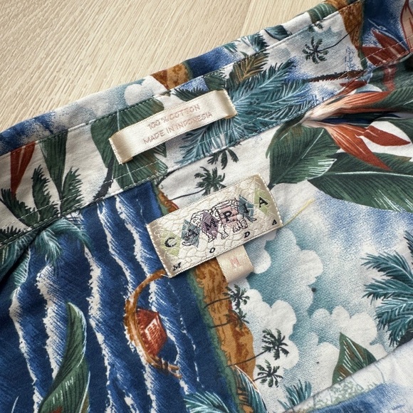 Campia Moda Aloha Shirt – 100% Cotton – Size M - Picture 4 of 4